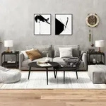 Beistelltische 2 Stk. Schwarz 40x40x40 Cm Holzwerkstoff Vidaxl