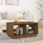 Vidaxl - Couchtisch Honigbraun 80x50x40 Cm Massivholz Kiefer