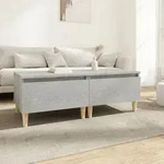 Vidaxl - Beistelltische 2 Stk. Betongrau 50x46x35 Cm Holzwerkstoff