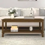 Couchtisch Honigbraun 110x55x45 Cm Massivholz Kiefer - Vidaxl