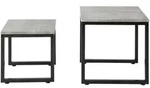 Fbt42-hg 2er Set Couchtisch Beistelltisch 2-teilig Satztisch Sofatisch Kaffeetisch
