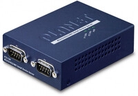 Planet Serial Device Server 2-port Rs232/422/485, 10/100base-t(x), 189g, Ics-120