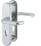 Hoppe - Dr&uuml;ckergarnitur Paris - Din 92mm, Silber, Pz F&uuml;r Ts 42-47mm, O. Kzs