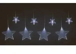 Led Sternenvorhang Kalt Wei&szlig; - 100 Cm - Lichterkette Lichtervorhang Mit 8...