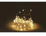 Spetebo - Draht Lichterkette 5 M Mit 100 Micro Led - Warm Wei&szlig; - Leuchtdraht