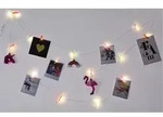 Led Foto-lichterkette Mit Bunten Klammern Fotoleine Bilderhalter Fotoclips Deko