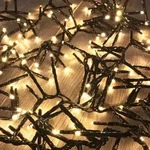 Cluster-lichterkette 400 Leds Innen Und Au&szlig;en Warmwei&szlig;-mlk053c