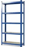 Schwerlastregal Grizzly Blau H&ouml;he: 220 Cm Breite: 90 Cm Tiefe: 60 Cm