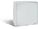 C+p Stahl-fl&uuml;gelt&uuml;renschrank Serie 89, H1000xb100xt500mm, 7035/7035