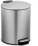 Relaxdays - Kosmetikeimer 5 Liter, Edelstahl, Badabfallbeh&auml;lter Mit Inneneimer,