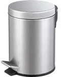 Primaster - Treteimer Classic 5 L Edelstahl Kosmetikeimer Badeimer M&uuml;lleimer