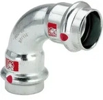 Viega - Bogen 90 Grad Mit Sc Prestabo 1116 In 28mm Stahl Verzinkt