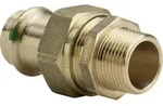 Sanpress Verschraubung 221997 54 Mm X R 2, Rotguss Oder Siliziumbronze,