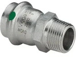 Sola - Viega Sanpress Inox &Uuml;bergangsst&uuml;ck 436469 18mmxr 1/2, Stahl Nichtrostend,