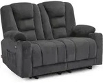 M Mcombo Elektrisch 2er Sitzer Sofa Mit Schlaffunktion, 2er Relaxsofa Mit Taste 150&deg;