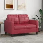 2-sitzer-sofa Weinrot 120 Cm Kunstleder - Vidaxl
