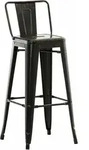 Clp - Metall Barhocker Mason Schwarz-gold
