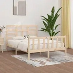 Massivholzbett Ohne Matratze 140x200 Cm Kiefernholz Vidaxl