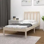 Massivholzbett Ohne Matratze 75x190 Cm Kiefernholz Vidaxl
