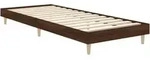 Bettgestell Ohne Matratze Braun Eiche 75x190 Cm Holzwerkstoff Vidaxl