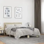 Bettgestell Sonoma-eiche 135x190 Cm Holzwerkstoff Und Metall Vidaxl