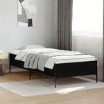 Bettgestell Schwarz 90x190 Cm Holzwerkstoff Und Metall Vidaxl