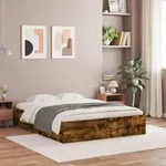 Bettgestell Mit Schubladen R&auml;uchereiche 150x200cm Holzwerkstoff Vidaxl