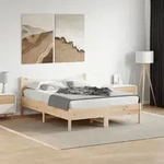 Massivholzbett Ohne Matratze 140x200 Cm Kiefernholz Vidaxl