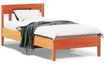 Massivholzbett Ohne Matratze Wachsbraun 90x200 Kiefernholz Vidaxl
