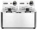 Hendi - Friteuse Kitchen Line - 2x4l, Kitchen Line, 8l, 230v/6000w, 470x380x(h)315mm