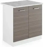 Vicco - Sp&uuml;lenunterschrank R-line, Grau, 80 Cm , Ap Marmor