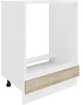 Ebuy24 - Esilo K&uuml;chenunterschrank 60 Cm F&uuml;r Ofen Wei&szlig;, Eiche Dekor.