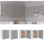 H&auml;ngeschr&auml;nke 2 Stk. Betongrau 50x31x60 Cm Holzwerkstoff - Vidaxl