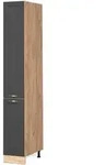 Vicco - Apothekerschrank Fame-line, Anthrazit-gold, 30 Cm