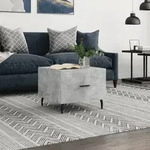 Couchtisch Betongrau 50x50x40 Cm Holzwerkstoff Vidaxl