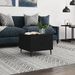 Vidaxl Couchtisch Schwarz 50x50x40 Cm Holzwerkstoff