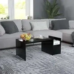 Couchtisch Schwarz 90x45x35 Cm Holzwerkstoff Vidaxl
