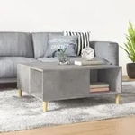 Couchtisch Betongrau 80x80x36,5 Cm Holzwerkstoff Vidaxl