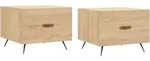 Couchtische 2 Stk. Sonoma-eiche 50x50x40 Cm Holzwerkstoff - Vidaxl