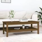 Couchtisch Honigbraun 110x50x40 Cm Massivholz Kiefer Vidaxl