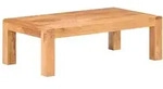 Couchtisch 110x60x35 Cm Massivholz Mit Honigfarbenem Finish Vidaxl