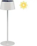 Kabellose Led-tischleuchte Solar, Wei&szlig;, Mit Touch-steuerung, 150 Lm, Warmwei&szlig; (3000