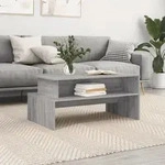 Couchtisch Grau Sonoma 90x55x42,5 Cm Holzwerkstoff Vidaxl