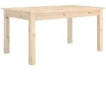 Couchtisch 80x50x40 Cm Massivholz Kiefer Vidaxl