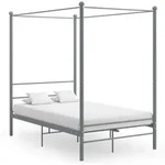 Himmelbett Grau Metall 120x200 Cm Vidaxl