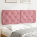 Kopfteil-kissen Rosa 120 Cm Samt Vidaxl