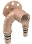 Mepla Doppelanschlusswinkel 90 Grad, Cc499k, D 20mm, Rp 1/2', D1 20mm, L1 6.7cm -