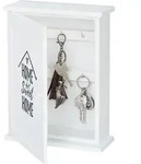 Relaxdays - Schl&uuml;sselkasten Holz, Home Sweet Home-aufdruck, Landhausstil, Zum