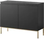 Bemmi - Sideboard Kommode 2-t&uuml;rig, Schwarz, 100 Cm - Selsey