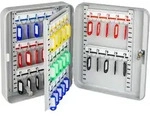 Hmf - 13040-07 Schl&uuml;sselkasten 40 Haken, 30 X 24 X 7,5 Cm, Lichtgrau